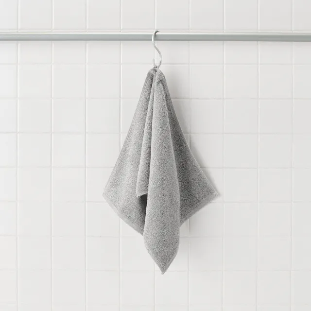 【MUJI 無印良品】棉圈絨雙線織面用巾/可吊掛(灰色/柔白/粉米/深藍/綠色/墨黑)