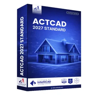 【ActCAD】2027 標準版-USB加密-買斷制-相容DWG/DXF-快速上手的2D繪圖軟體