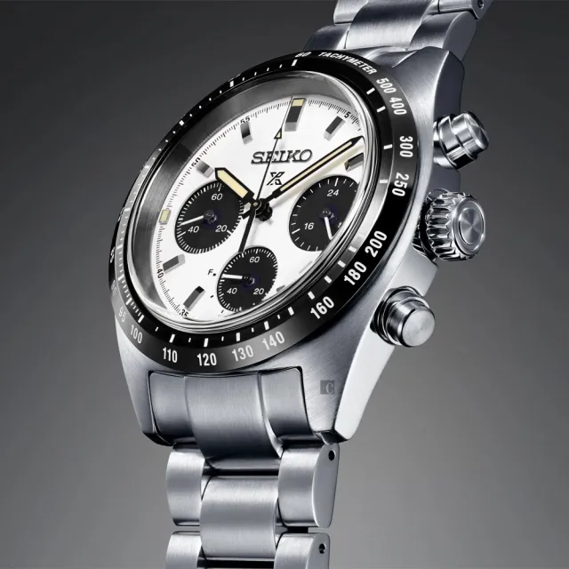 【SEIKO 精工】Prospex SPEEDTIMER 太陽能三眼計時熊貓錶 618年中慶 推薦(SSC961P1/V192-00A0S)