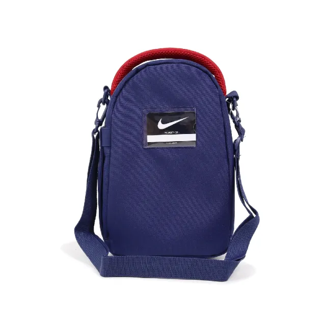【NIKE 耐吉】午餐包 Buddies 大童 斜背小包 兒童包 可放名牌 藍 紅 NY2623001GS-003