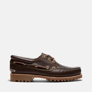 【Timberland】男款棕色經典三孔帆船鞋(30003214)