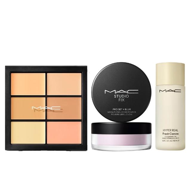 【M.A.C】王牌遮瑕濾鏡定妝組(超持妝輕透濾鏡蜜粉+超持妝六色遮瑕盤6g)
