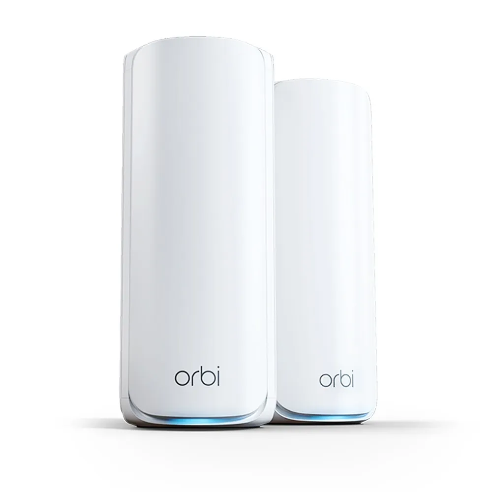 【NETGEAR】2入 ★ WiFi 7 三頻 BE11000 Mesh 1.5GHz四核 + 2GB RAM 路由器/分享器(Orbi RBE772)
