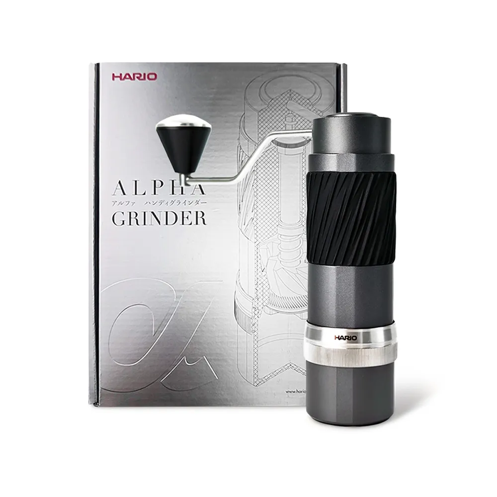 【HARIO】阿爾法手搖磨豆機α(鋁合金義大利刀盤 AMS-TB 咖啡器材 手沖咖啡)