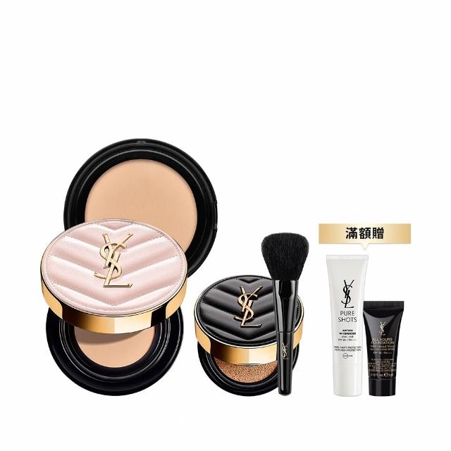 【YSL】官方直營 超模光感精華水氣墊組(粉氣墊12g+蕊12g)