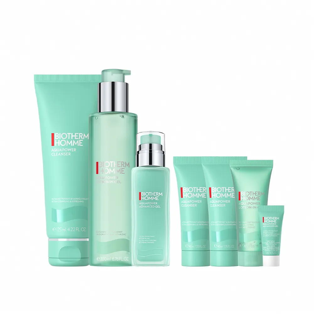 【Biotherm 碧兒泉】官方直營 男仕 全新升級活泉保濕三步驟組(BIOTHERM保濕乳液+潔顏露+保濕水)