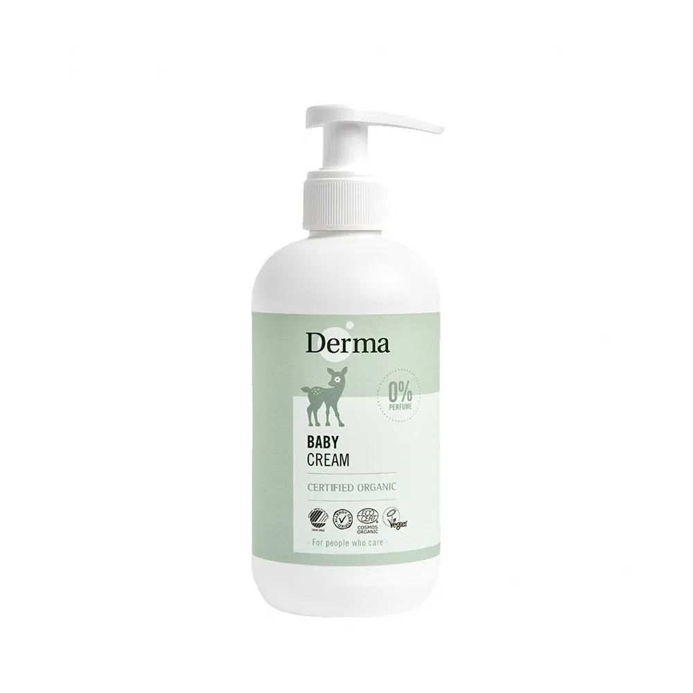 【Derma 丹麥德瑪】寶寶有機滋潤護膚霜家庭號250ml(北歐白天鵝 歐盟有機認證 不做動物實驗)
