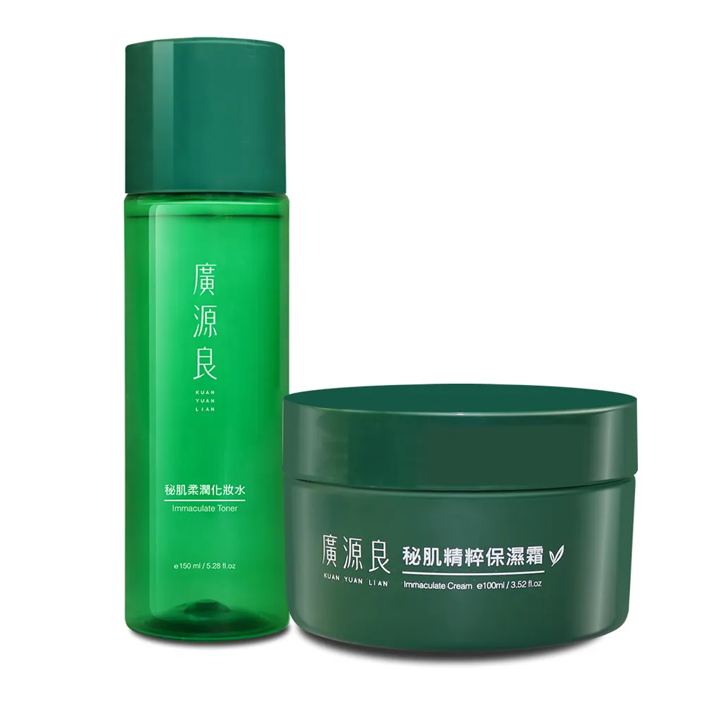 【廣源良】乾肌必備 秘肌亮顏水霜二入組(秘肌柔潤化妝水150ml+秘肌精粹保濕霜100ml)