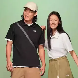 【The North Face】男女款FLASHDRY速乾短袖POLO衫(多款任選)