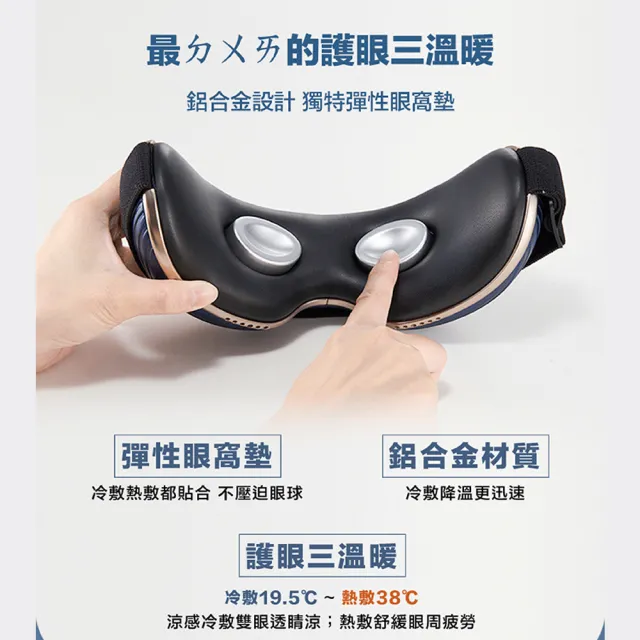 【輝葉】I-LOOK PLUS冷熱眼部按摩器 HY-Y06(冷熱敷眼罩/穴道按摩)