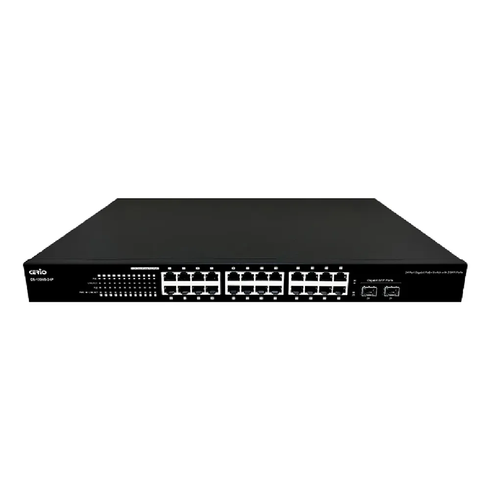 【CHANG YUN 昌運】CS-1224G-24P A2 2埠SFP Gigabit+24埠PoE+網路交換器10/100/1000Mbps