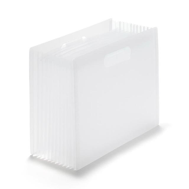 【MUJI 無印良品】聚丙烯立式風琴檔案分隔夾.A4/12口袋