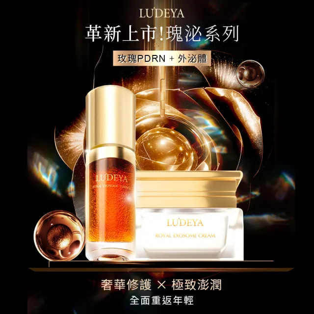 【LUDEYA】彈潤緊緻組(瑰泌霜60ml+瑰泌精華35ml)
