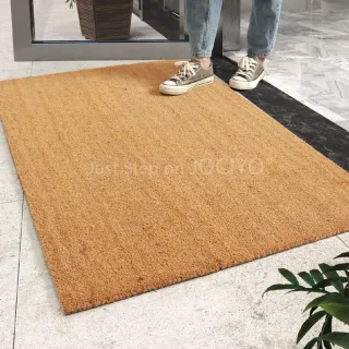 【JOCIYO 聚時柚】天然椰棕 強韌刮泥吸水120*80cm進門腳踏墊 玄關落塵地墊 地毯(椰棕橡膠地墊)