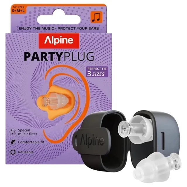 【ALPINE】PartyPlug 音樂派對耳塞 降噪 濾音耳塞 夜店 音樂節 電音 含攜帶鑰匙圈(原廠公司貨)