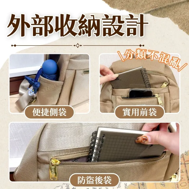 【享屋】雙11 韓風牛津後背包(韓版後背包 雙肩包 雙肩背包 女生後背包 女用後背包 旅)
