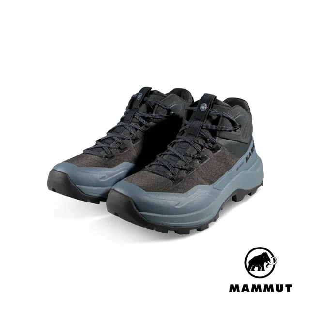 【Mammut 長毛象】Sertig III Mid GTX Men GTX防水中筒健行鞋 輝長岩/地層灰藍 男款 #3030-05570