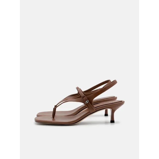 【PEDRO】Eny 皮革中跟涼鞋(小CK集團品牌 新品上市)