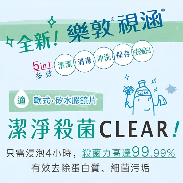 【樂敦】視涵水感多效保養液 長效保濕/清涼滋潤 100mL(隱形眼鏡藥水. 保養液)