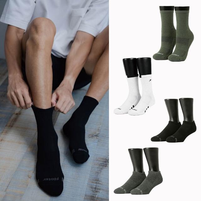 【FOOTER】6入組運動氣墊中筒/船短/高筒襪(除臭襪 襪子 運動襪 氣墊襪)