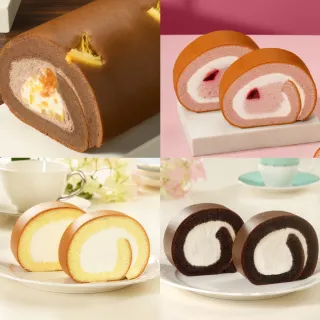 【亞尼克果子工房】新品x經典18CM生乳捲2入組濟州橘風巧克力/紅寶石覆盆莓x原味/特黑/香草布丁(送禮/團購)