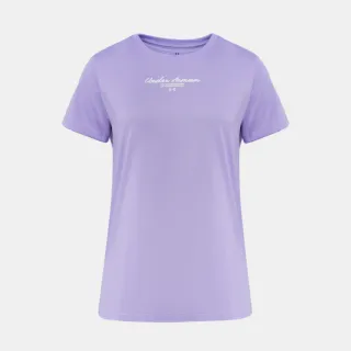 【UNDER ARMOUR】UA 女 Tech Script Graphic 短袖T-Shirt_6005846-538(粉紫)