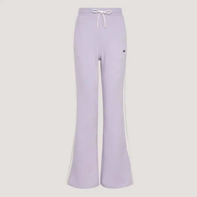 【adidas 愛迪達】Flare Pant W Cc 女 運動長褲 休閒長褲 粉紫 亞版 喇叭褲(KY2198)
