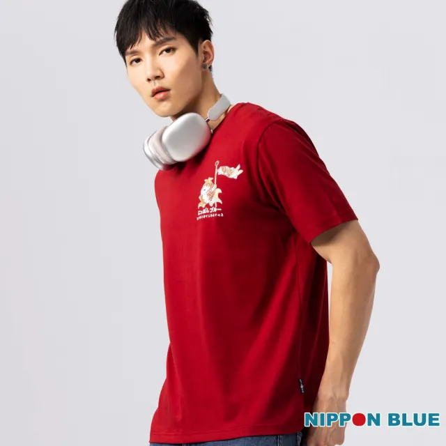 【BLUE WAY】男裝 金魚慶男兒 短袖 上衣-日本藍