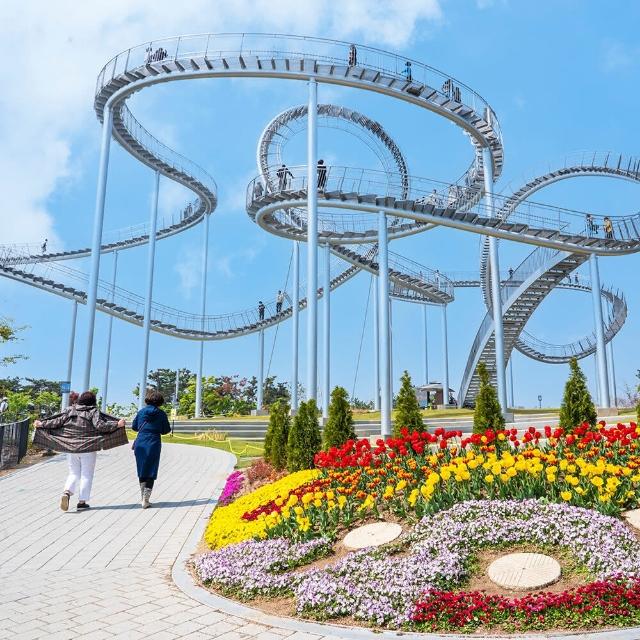 【喜鴻假期】★無購物．Fun鬆釜山慢旅５日★伽☆王國塗鴉秀、漁夫烤魚、胡同燒肉、甘川洞、海景汗蒸幕