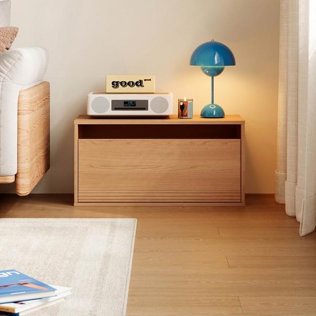 【hoi! 好好生活】Linsy創意疊疊樂組合櫃系列北歐風單抽櫃0.7M 沙礫紅橡 KQ7E