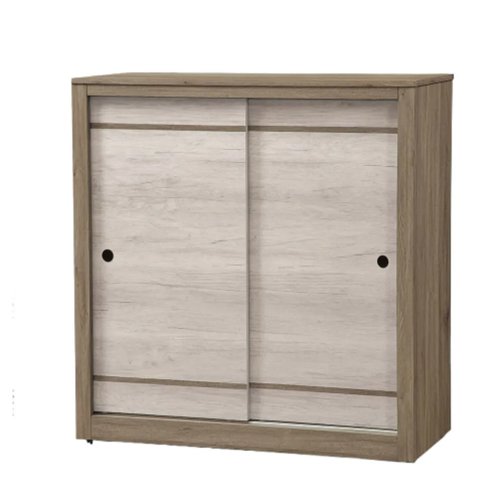 【MUNA 家居】艾妮雅雙色4尺推門鞋櫃(鞋櫃 櫥櫃 櫃子 收納)