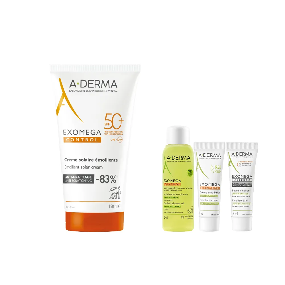 【A-DERMA 艾芙美】官方直營 燕麥全護益膚防曬霜SPF50 150ml(6個月以上幼童至成人 敏弱乾癢膚質適用)