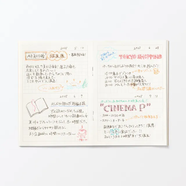【MUJI 無印良品】筆記本.雙欄日誌/32張.A6