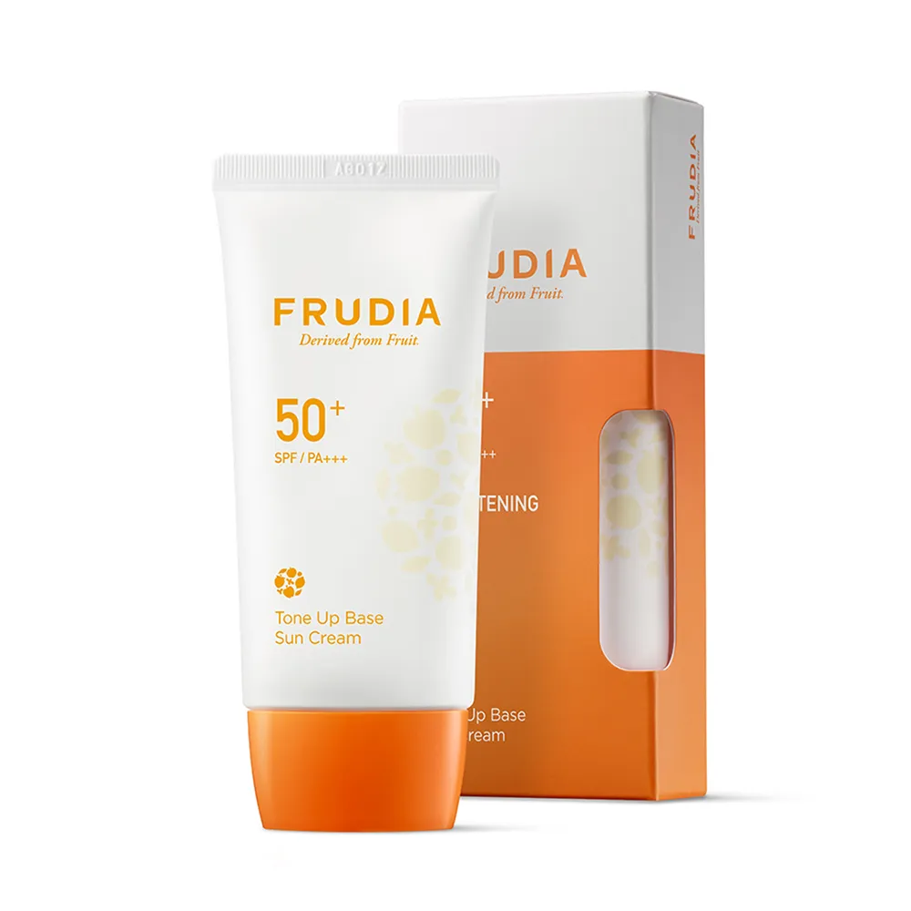 【FRUDIA】鮮果美妍透亮防曬霜50g(潤色防曬乳．不悶好透氣)