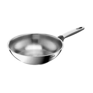 【Tefal 特福】精銳系列28cm不鏽鋼炒鍋(不挑爐具、IH爐可用鍋)