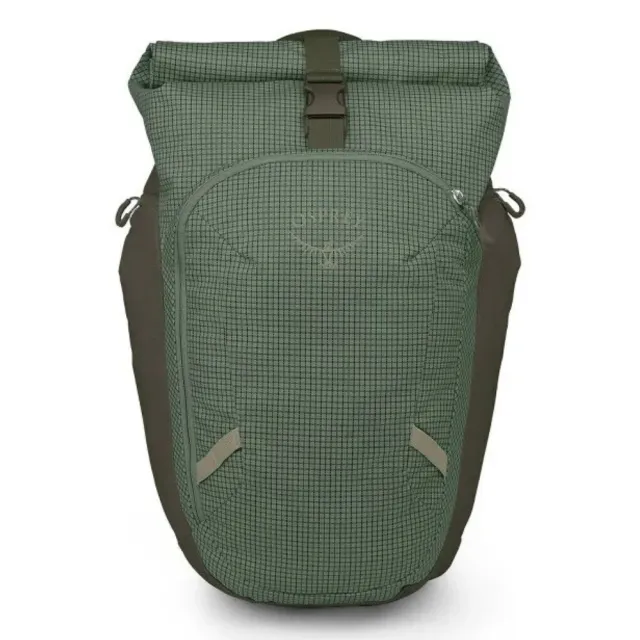 【Osprey】Transporter Roll Top Pack 防潑水通勤旅行後背包 Pine Leaf | 捲式主隔間開口