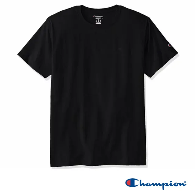 【Champion】官方直營 買一送一 男女款-素面LOGO短袖上衣Tee(選任二入組)