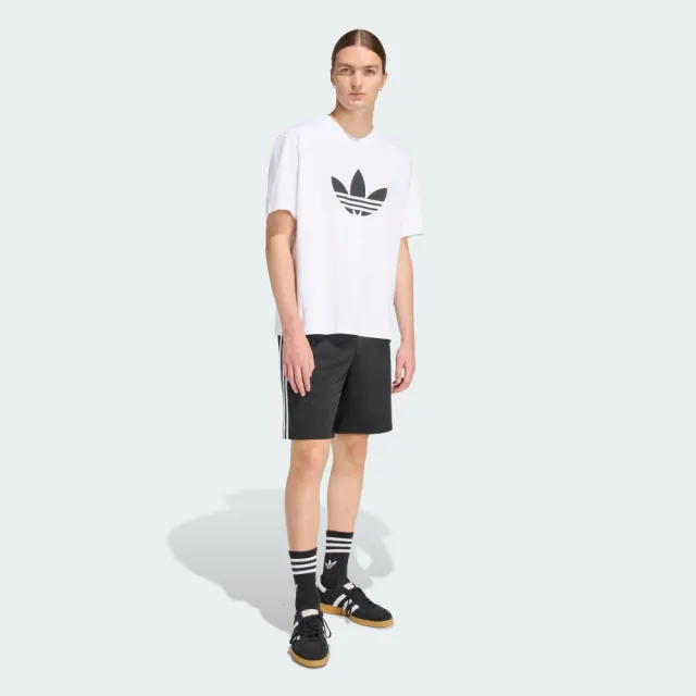 【adidas 愛迪達】運動 休閒 短袖 T恤 男上衣 TREFOIL T-SHIRT(KE0901)