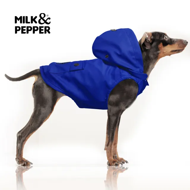 【Maison Pomette】法國寵物精品 Milk&Pepper-Tribord航海雨衣 50A-55A(彈性調整版型)