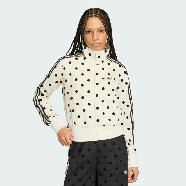 【adidas 愛迪達】SATIN POLKA DOTS TT 運動外套 女 - Originals KV1165