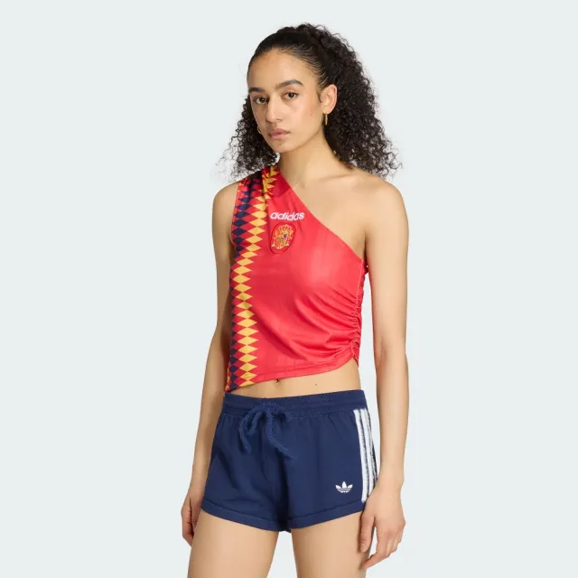 【adidas 愛迪達】世界盃 西班牙 球迷版背心 女 - Originals KE2292