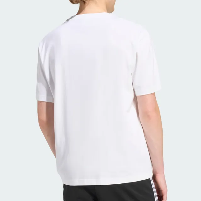 【adidas 愛迪達】Trefoil T-Shirt 男款 白色 運動 休閒 圓領 上衣 短袖 KE0901