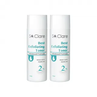 【St.Clare 聖克萊爾】2%水楊酸淨痘水精華100mlx2入(淨油抗痘/代謝粉刺)