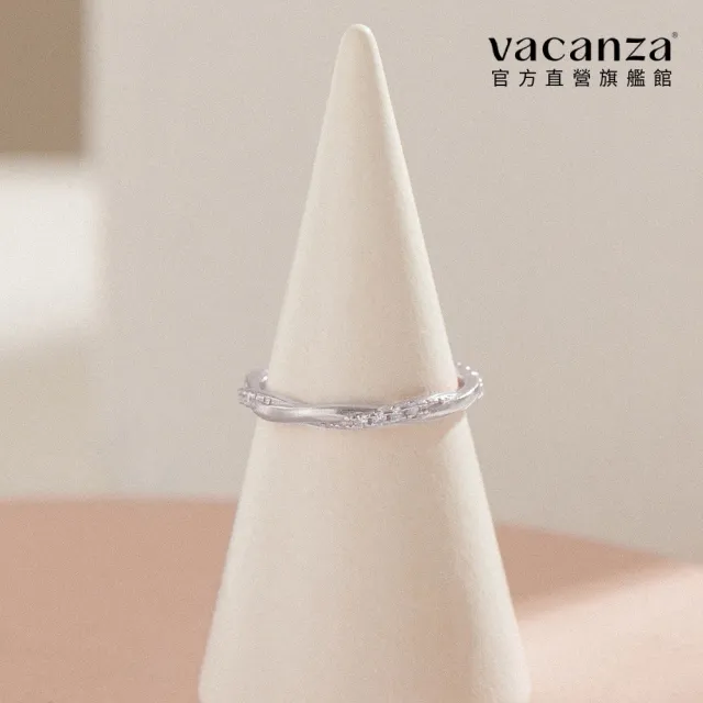 【vacanza】樹藤碎鑽 925純銀飾品 純銀戒指(抗過敏 情人節禮物 生日禮物)