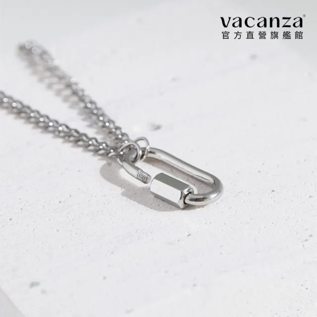 【vacanza】中性扣環 純鋼飾品 純鋼項鍊(情人節禮物 生日禮物)