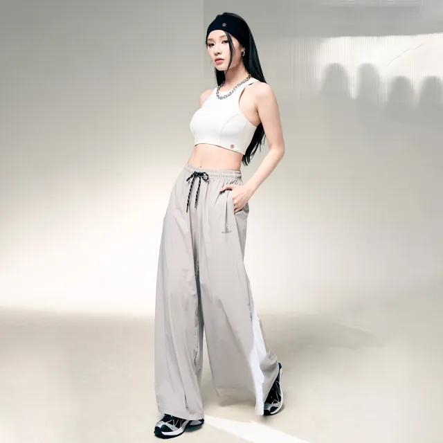 【MAJOR MADE】冰絲涼感面膜寬褲(涼感褲/女裝長褲/休閒褲)