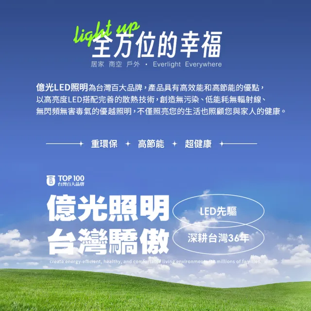 【Everlight 億光】億視界 智能 LED護眼檯燈 AA級照度 CNS認證(附遙控器)