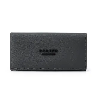【PORTER INTERNATIONAL】細膩韌性DEFINE真皮長夾(沉靜灰)