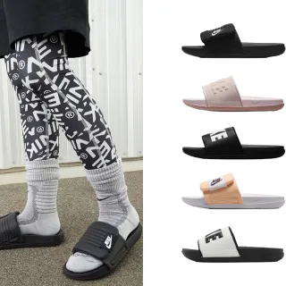 【NIKE 耐吉】拖鞋 涼鞋 夾腳鞋 人字拖 NIKE OFFCOURT ADJUST SLIDE 男鞋 女鞋 厚底 黑白(DQ9624-001&)