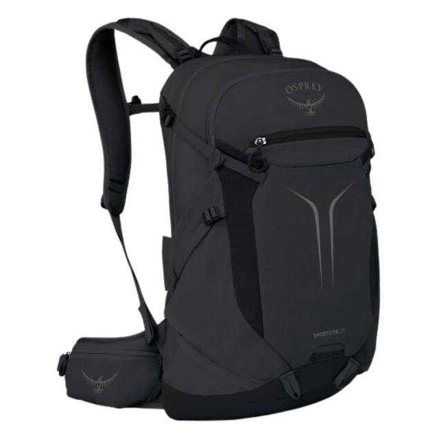 【Osprey】☆2026新改款☆ Sportlite 25 輕量透氣運動背包 Raven Black｜多用途背包 健行背包